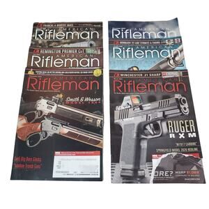 Lot of 6- American Rifleman Magazines Feb 2024-March 2025 Mixed Torn Covers READ